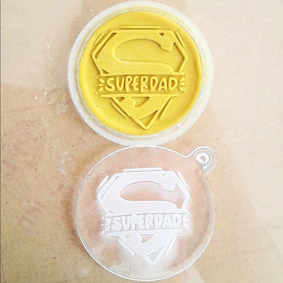 Special Father's Day Acrylic Outbosser Fondant Stamps For Cakes & Cupcakes. - Picture 5 of 14